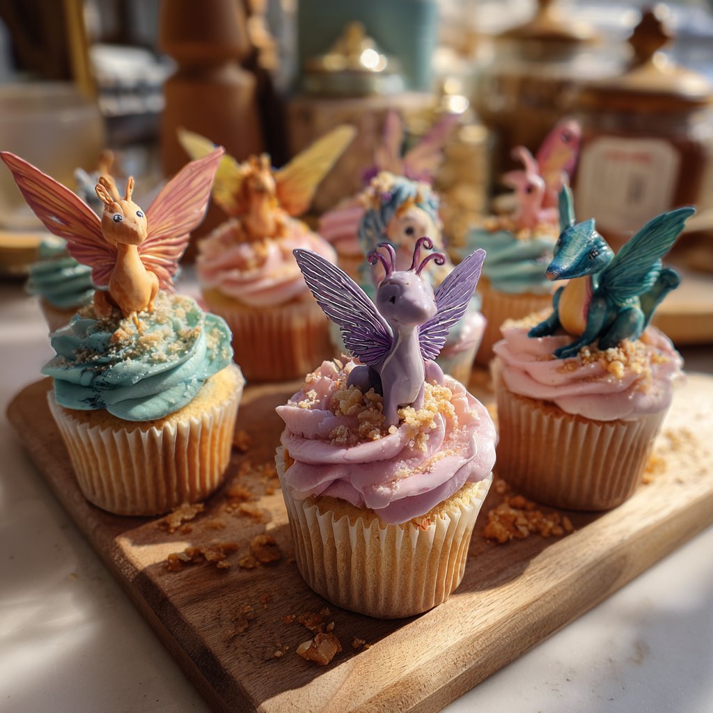 Whimsical Fairy Cupcake Toppers