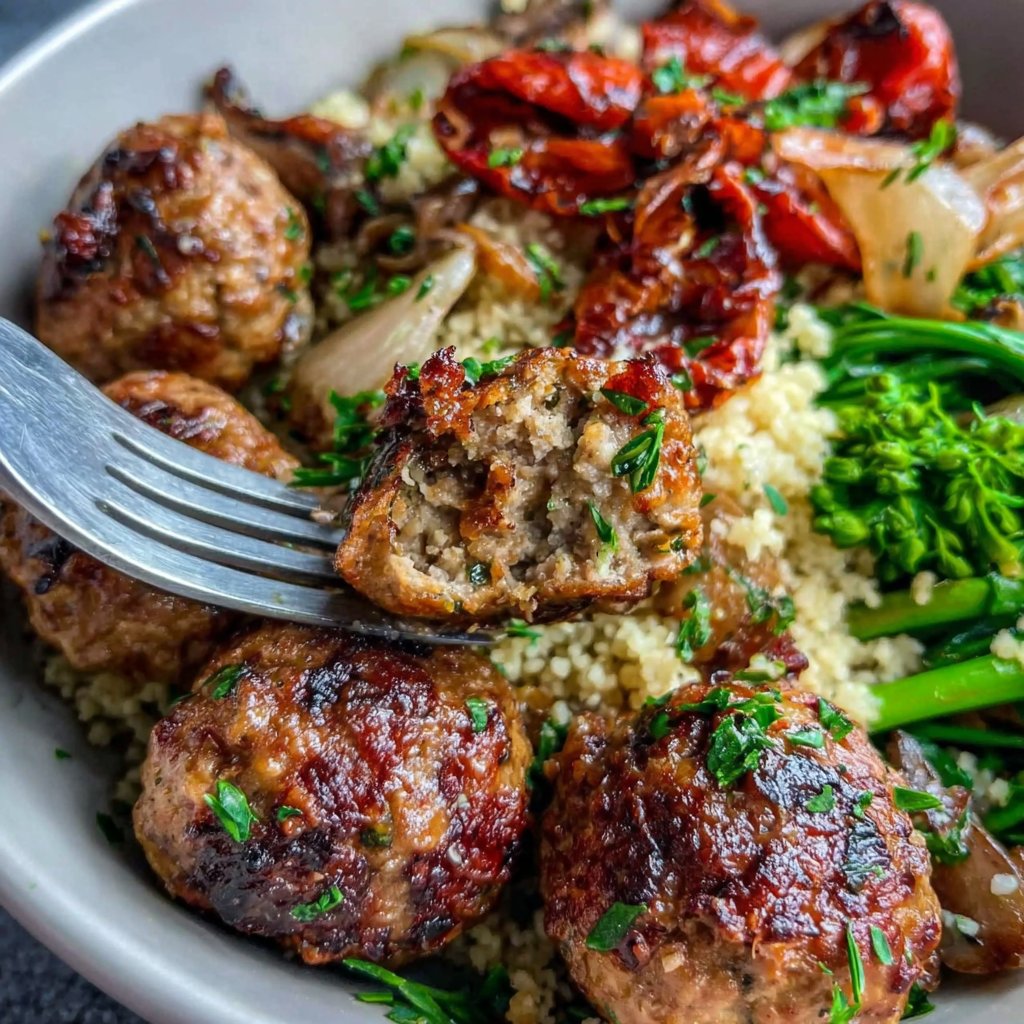 Turkey Meatball Couscous Bowl