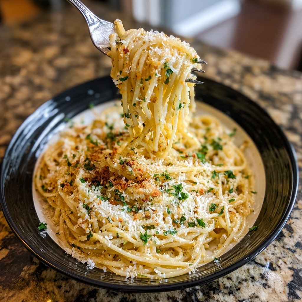 Quick Garlic Butter Pasta
