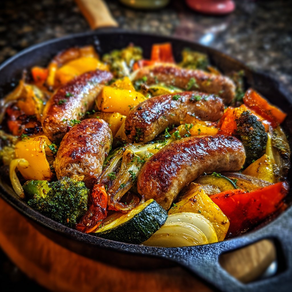 One-Pan Sausage & Veggie Bake