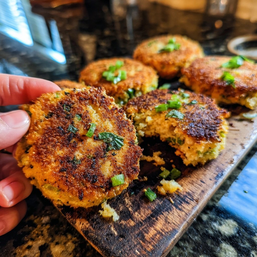 Salmon and Corn Patties