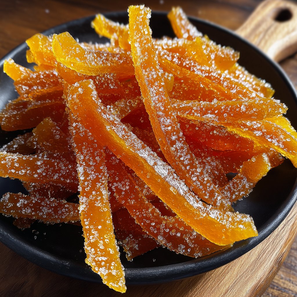Candied Orange Peel Strips