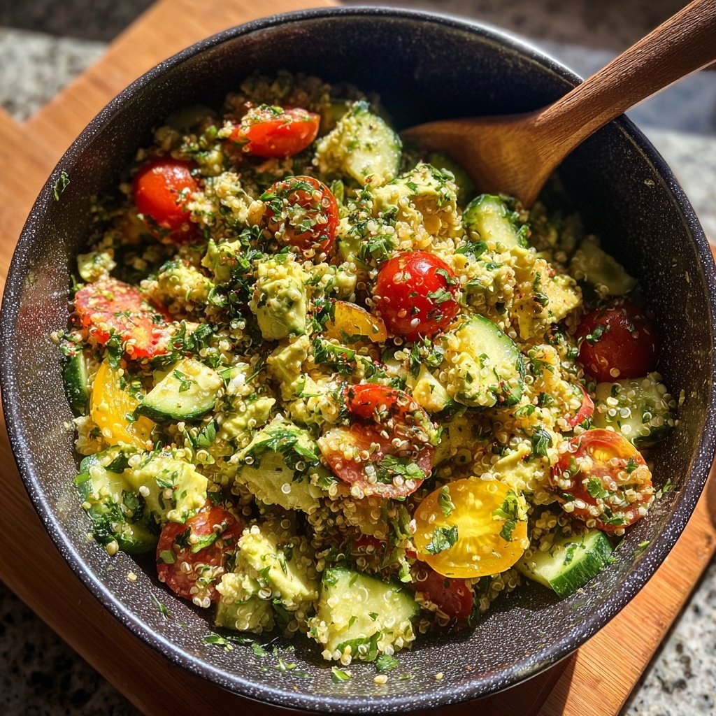 Healthy Avocado Quinoa Salad