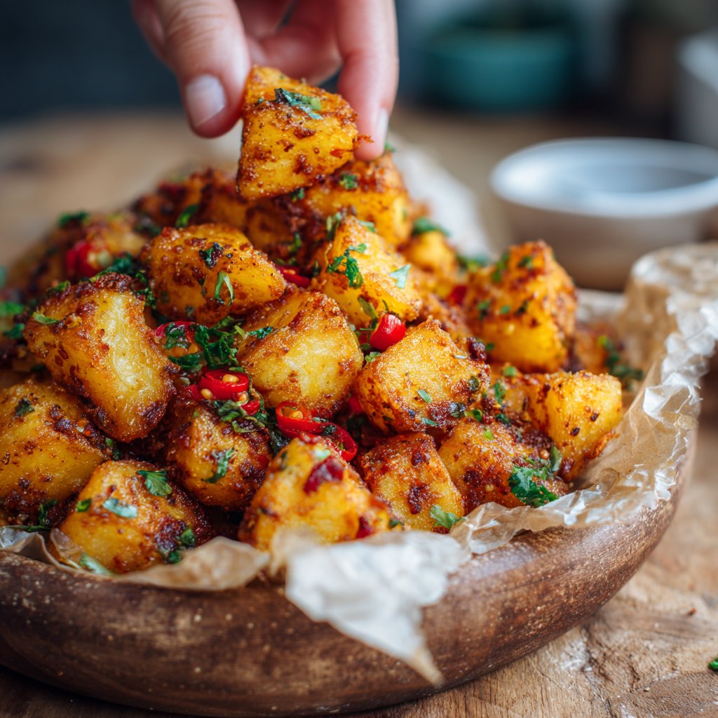 Spicy Chipotle Airfryer Potatoes